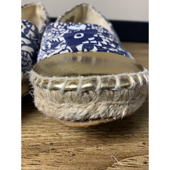 LILLY PULITZER  X Target Espadrilles Flats Size 7.5 Women’s Blue Nautical READ - Picture 5 of 14